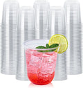 12 oz Compostable Clear Plastic Cold Cups, 100 Pack