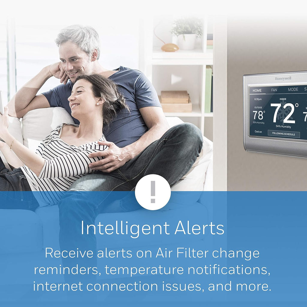 RTH9585WF Wi-Fi Smart Color Thermostat, 7 Day Programmable, Touch Screen, Energy Star, Alexa Ready, C-Wire Required