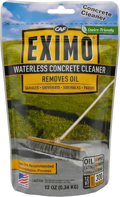CAF EXIMO | Concrete Cleaner Powder | Oil Stain Remover, Driveways, 0.75 lb | Concrete cleaner powder targets oil
