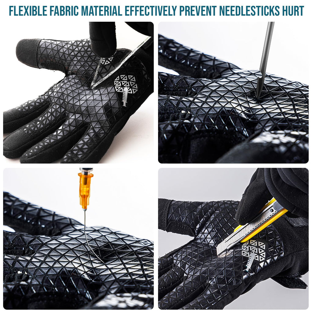 Level 3 Needle, Level 5 Puncture and A7 Cut Resistant Work Gloves, L