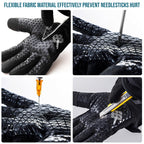 Level 3 Needle, Level 5 Puncture and A7 Cut Resistant Work Gloves, L