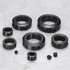 uxcell 4pcs Set-Screw Collars 10mm Bore, 1045 Steel Shaft Collars, 16mm OD, 8mm Width Axle Collar Clamp for Linear Rod Shaft Guide