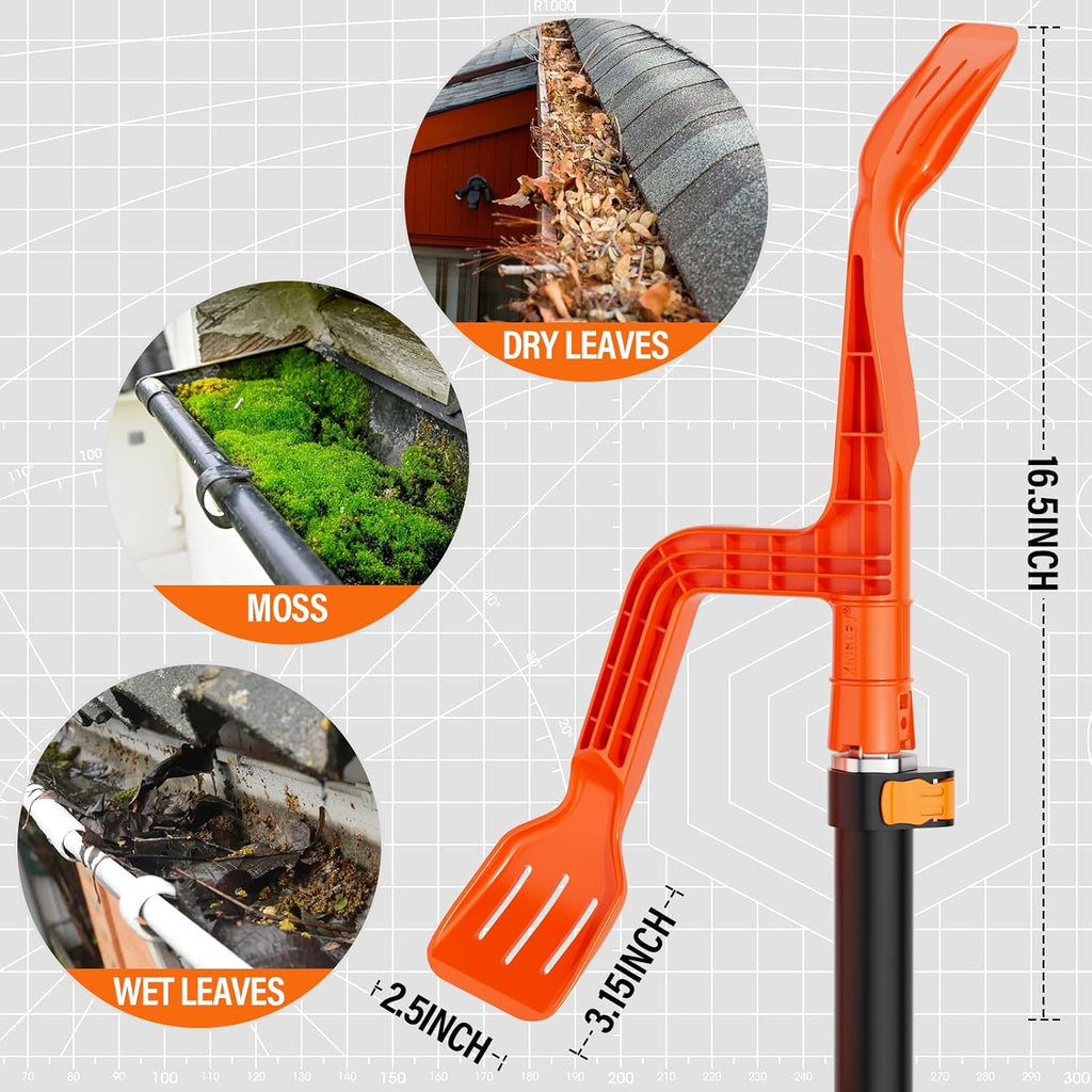 Gutter Cleaning Tools by KINGLEV (Without Pole)