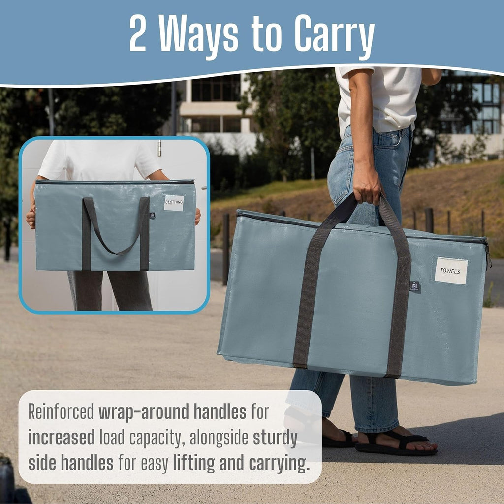 4 Pack Heavy Duty Moving Bags, Extra Large Moving Boxes Alternative