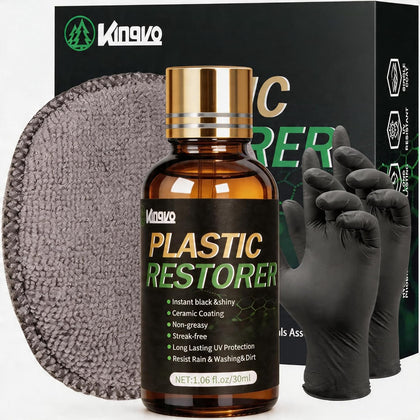 Plastic Restorer for Cars, Black Trim Restorer Car Plastic Restorers Black Crystal Coating for Automotive Parts