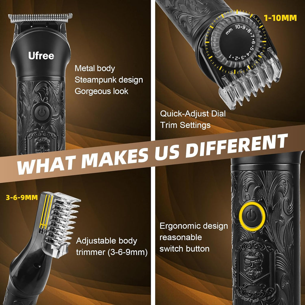 Beard Trimmer for Men, Electric Razor Shavers, Cordless Hair Clippers, 7 in 1 Beard Grooming Kit for Mustache, Body