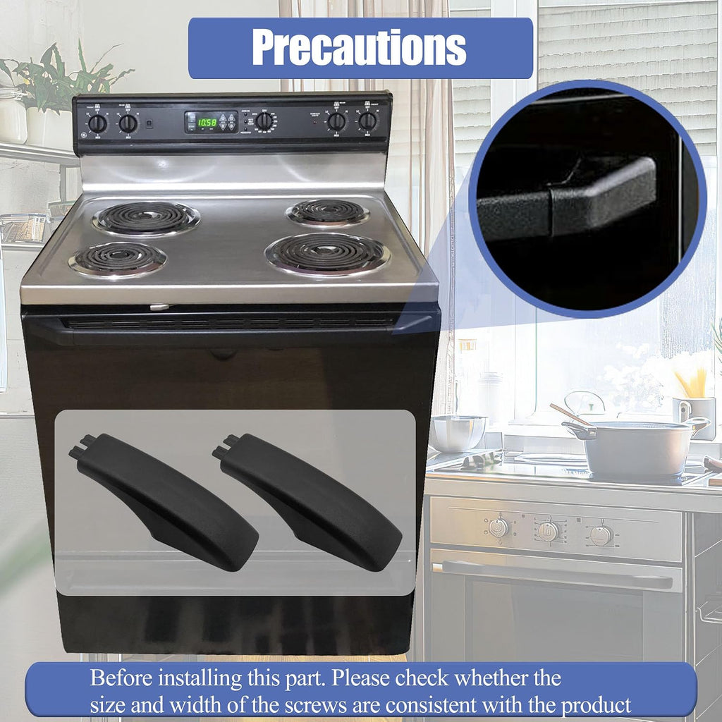 WB07X10034 2 Pack Oven Handle end caps Replacement Fits GE General