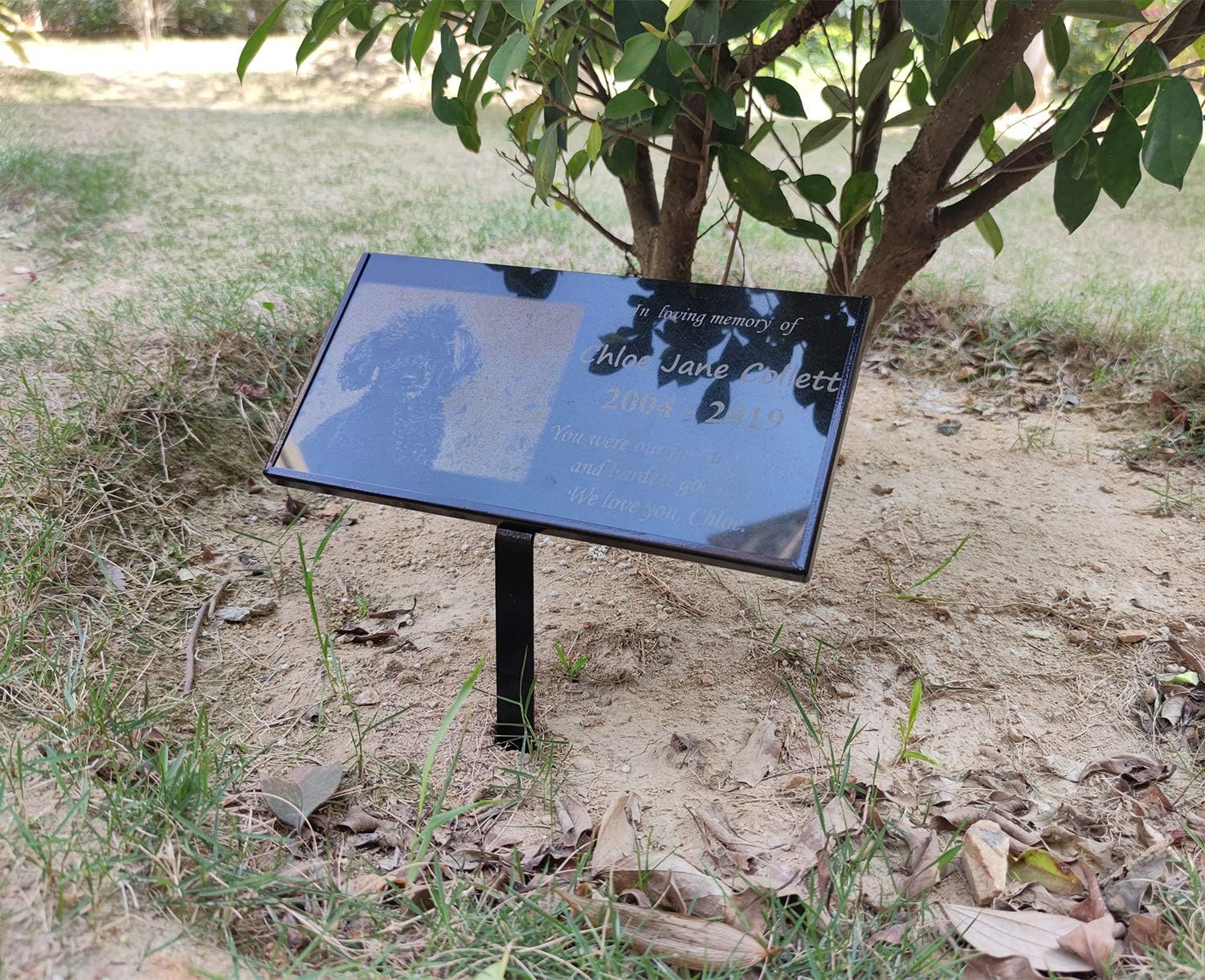Grave Marker Stand for 12"x 6" Stones, Memorial Stones for Loved One (12“ x 6“)