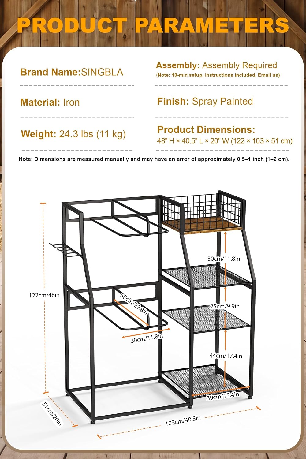 Saddle Rack with Storage, Heavy Duty Stand for Western & English Saddles