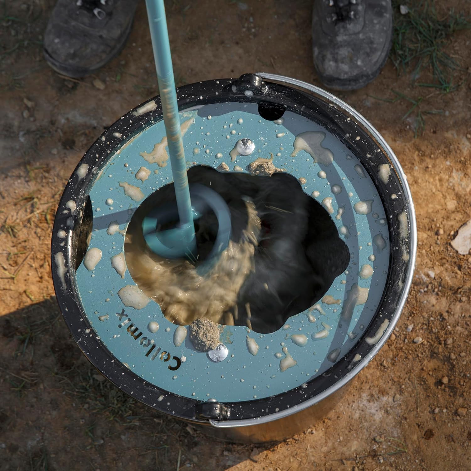 Mortar Mixing Paddle, 4-6.6 Gal, 3/8" Chuck | WK70S - For Mixing Ready-mixed Mortar, Cement Scree, Plaster, & Joint