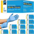 Nitrile Exam Gloves | The Original Quality Stretch Nitrile Light Blue | 4.5 Gloves Disposable Latex Free Medical EMT