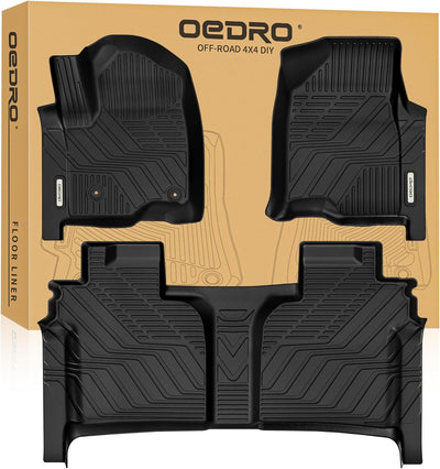 Upgraded Floor Mats for 2019-2026 Chevy Silverado/GMC Sierra 1500 Crew Cab & 2020-2026 Silverado/Sierra 2500HD