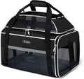 Top-Expandable Pet Carrier 18x13x9.5 Inch Southwest Frontier Airline Approved Soft Sided Underseat to 15lbs Travel