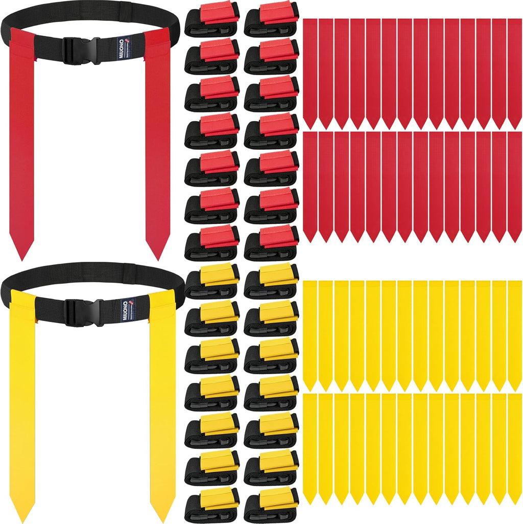 Flag Football Belts, Flag Football Set for Adults Kids and Youth, Flag Football Flags and Belts