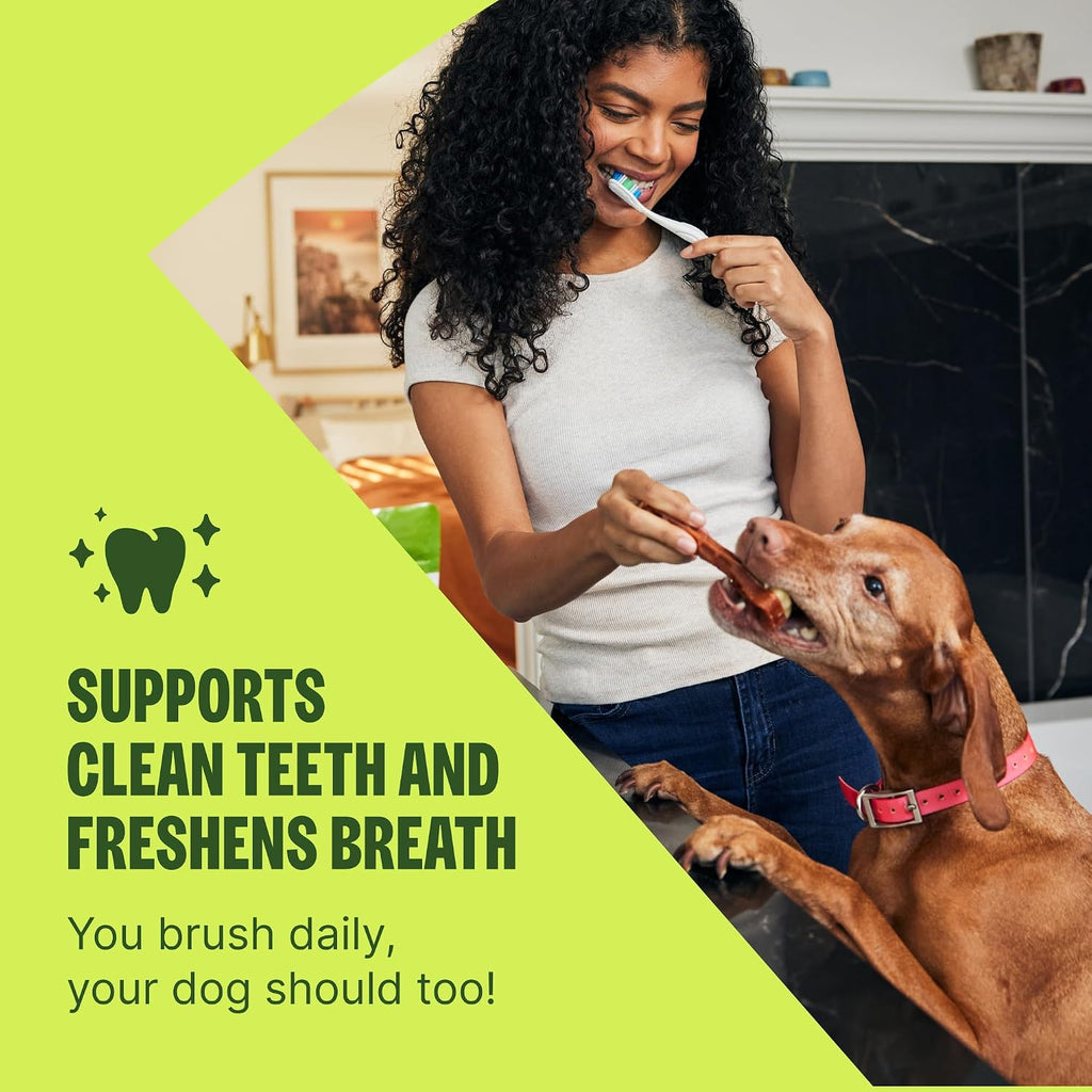 Wellness Stix Natural Dog Dental Treat, Chews, Freshens Breath, Small Size Sticks, 14.81 oz Bag, 28 Count