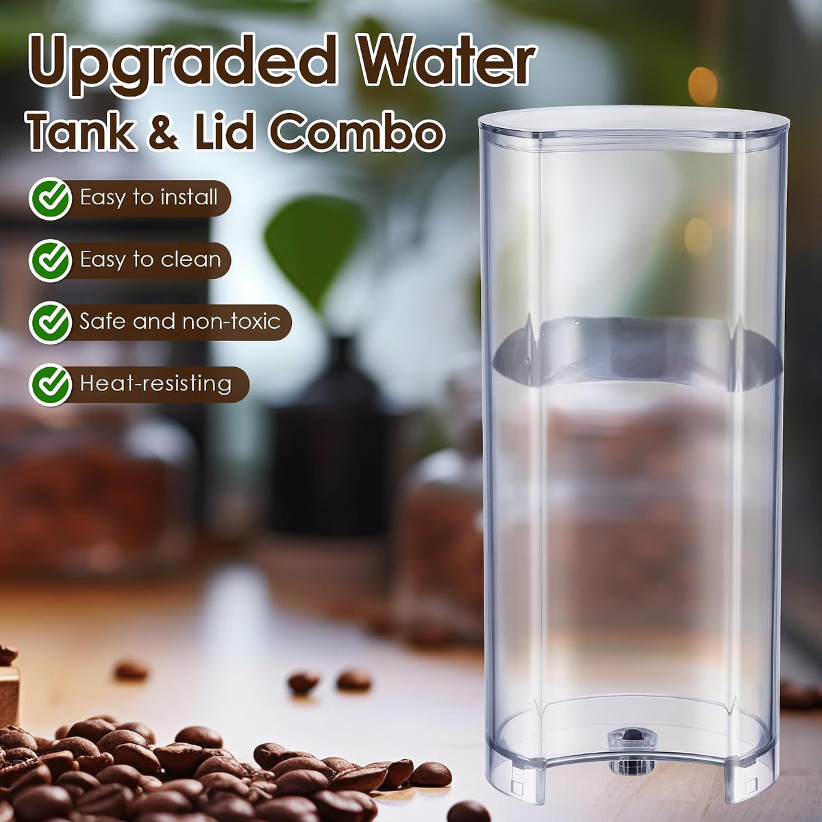 Coffee Machine Water Tank & Lid, Compatible with Nespresso Vertuo Next