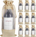 Wine Gift Bags, 10pcs Drawstring Bottle Bags with Sheer Window