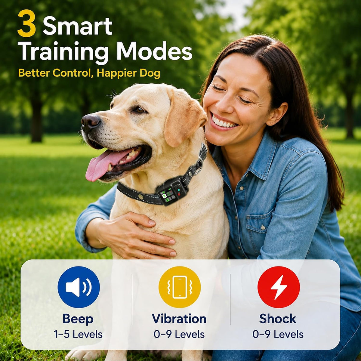 GPS Wireless Dog Fence System, 49-6561 FT Adjustable Range