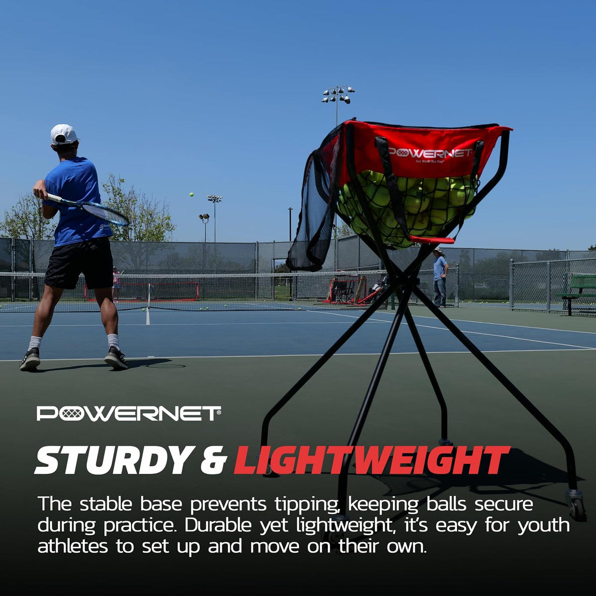 Baseball Softball Portable Ball Caddy, Holds Bucket of Baseballs, Softballs, Tennis Balls, Use During Batting