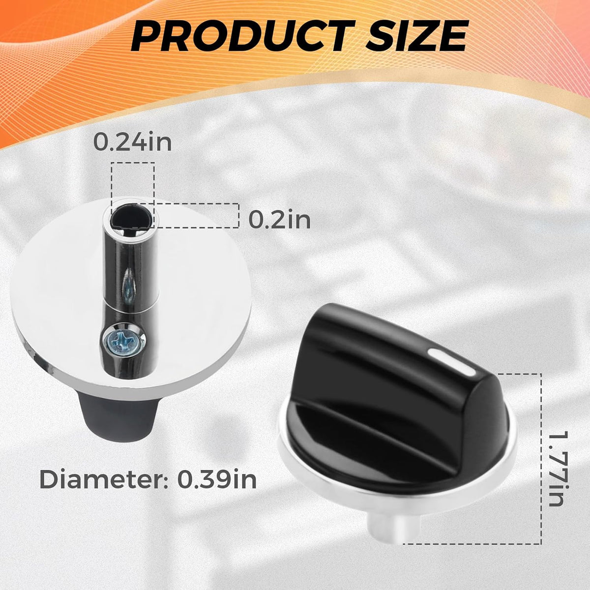 00650847 Cooktop Stove Knobs 4 Pcs Compatible with Bosch
