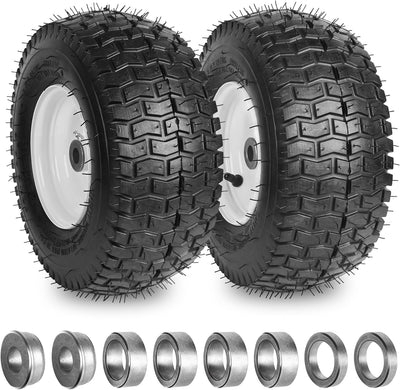 13x5.00-6 nhs Lawn Mower Tire and Wheels Tubeless with 3/4" 5/8" Bearings, 13x5x6 Zero Turn Mower Front Tires for