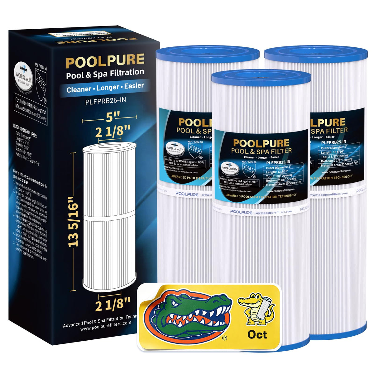 PRB25-IN Hot Tub Filter Replace Unicel C-4326, 3005845, 3Pack