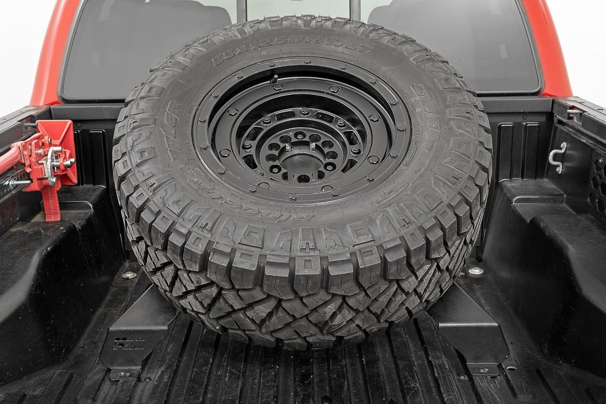Bed Mount Spare Tire Carrier for Toyota Tacoma Trucks (2016-2023) - Fits up to 40" Tires, Off-Road Spare Tire Holder