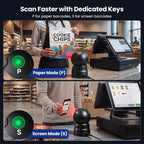 Hands-Free Omnidirectional USB Wired Desktop 1D&2D QR Barcode Scanner