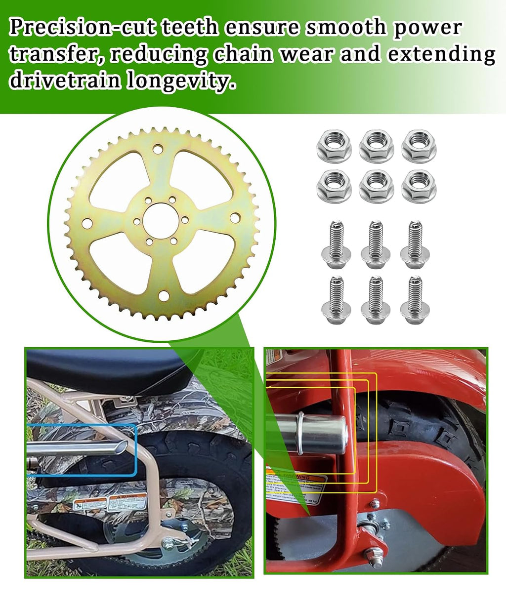 50T Balanced Performance Rear Chain 6 Hole Sprocket # 40 41 420