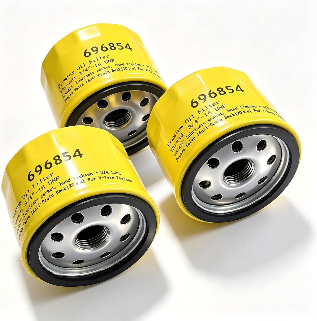 3‑Pack 696854 Oil Filter Compatible with Briggs & Stratton 492932S 795890