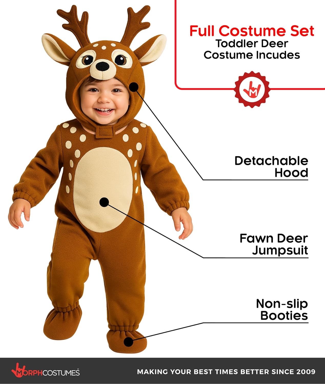 Toddler Deer Costume, Baby Deer Halloween Costumes, Infant Fawn Costume, Halloween Costumes For Kids