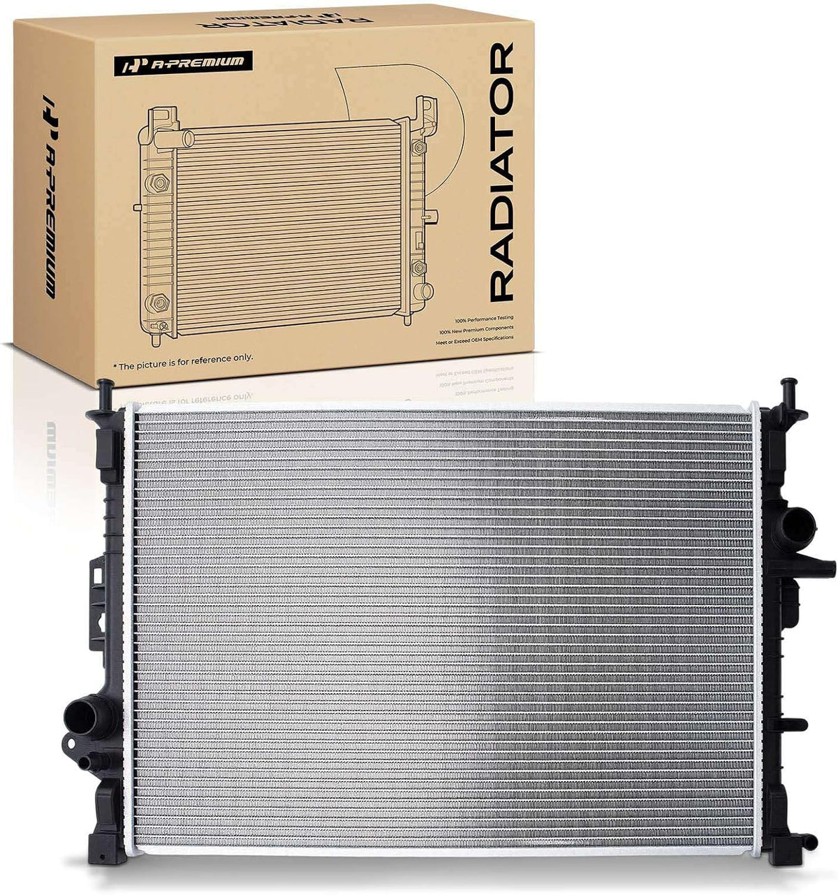 A-Premium Engine Coolant Radiator Assembly Compatible with Ford