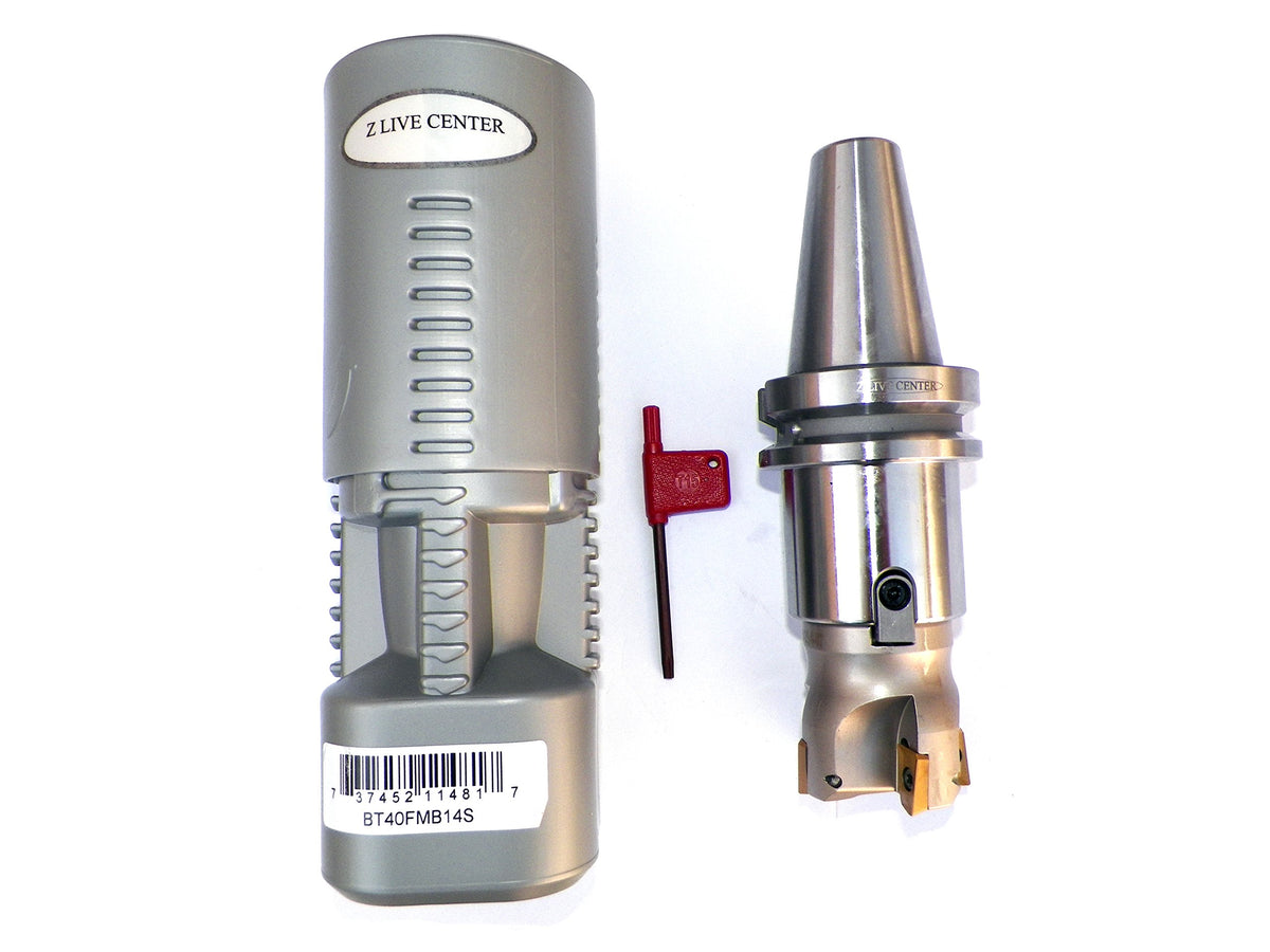 2" Face Shell Mill Cutter 90 Degree 4 Flutes BT40 Face Milling Cutter W Inserts