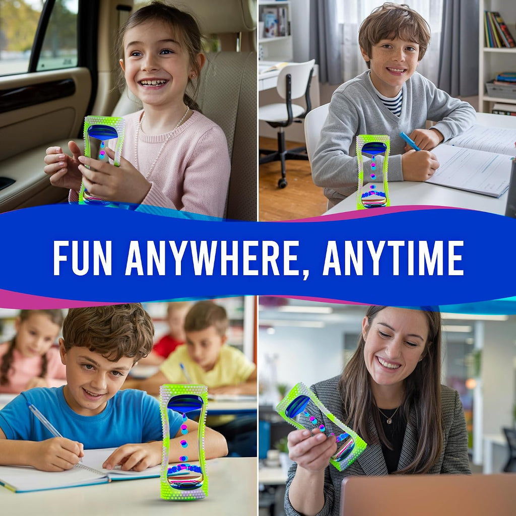 Liquid Motion Bubbler Glow-in-The-Dark Sensory Toy for Kids & Adults – Gentle Fidget Toy for Mindfulness –