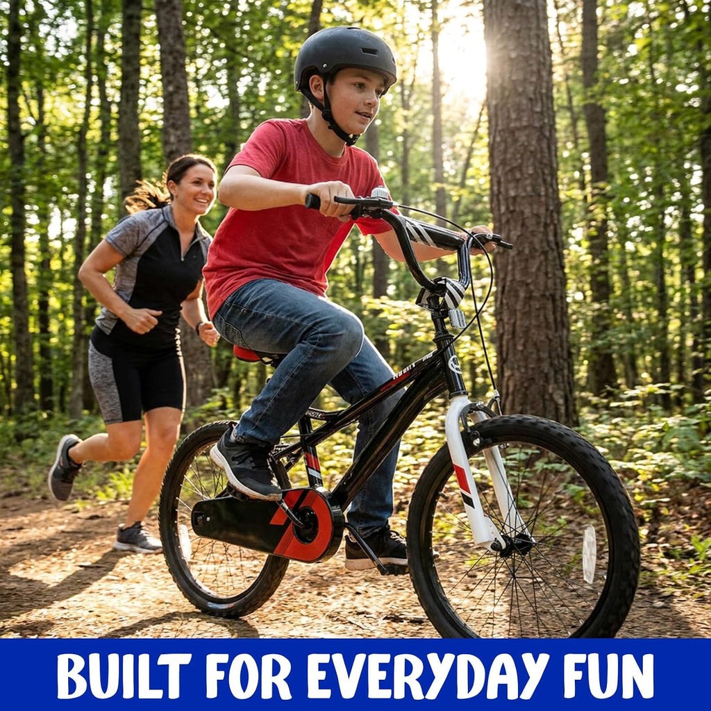 20 Inch Kids Bike Boy Girl Child Bicycle Beginner Rider Ages 3-13 | Hand Brakes, Coaster Brake, Adjustable Seat and