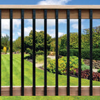Baluster 1" x 1/2" Rectangular 32" Long, Powder Coated Black - RCTB32 (10 pcs)