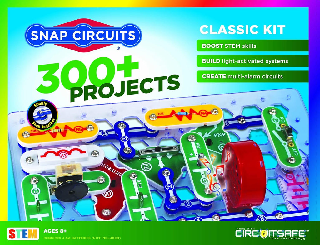 Classic SC-300 Electronics Exploration Kit | Over 300 Projects | Full Color Manual Parts | STEM Educational Toy for