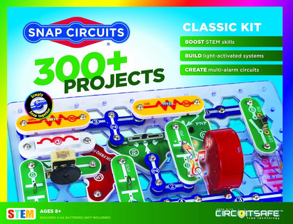 Classic SC-300 Electronics Exploration Kit | Over 300 Projects | Full Color Manual Parts | STEM Educational Toy for