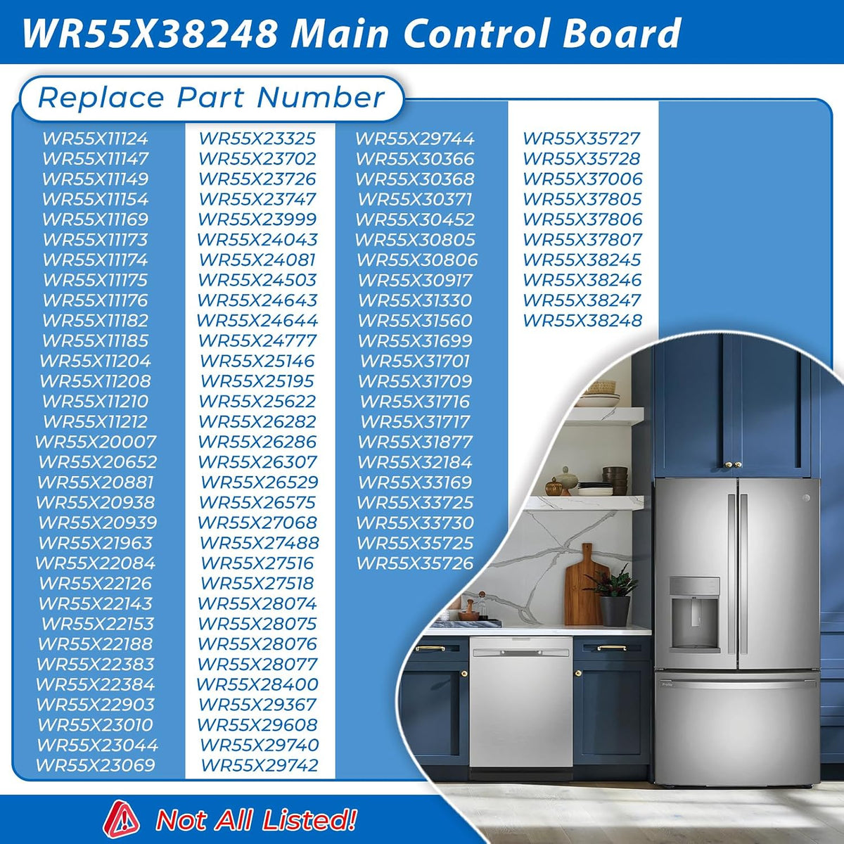 WR55X38248 Control Board Compatible with GE Refrigerator