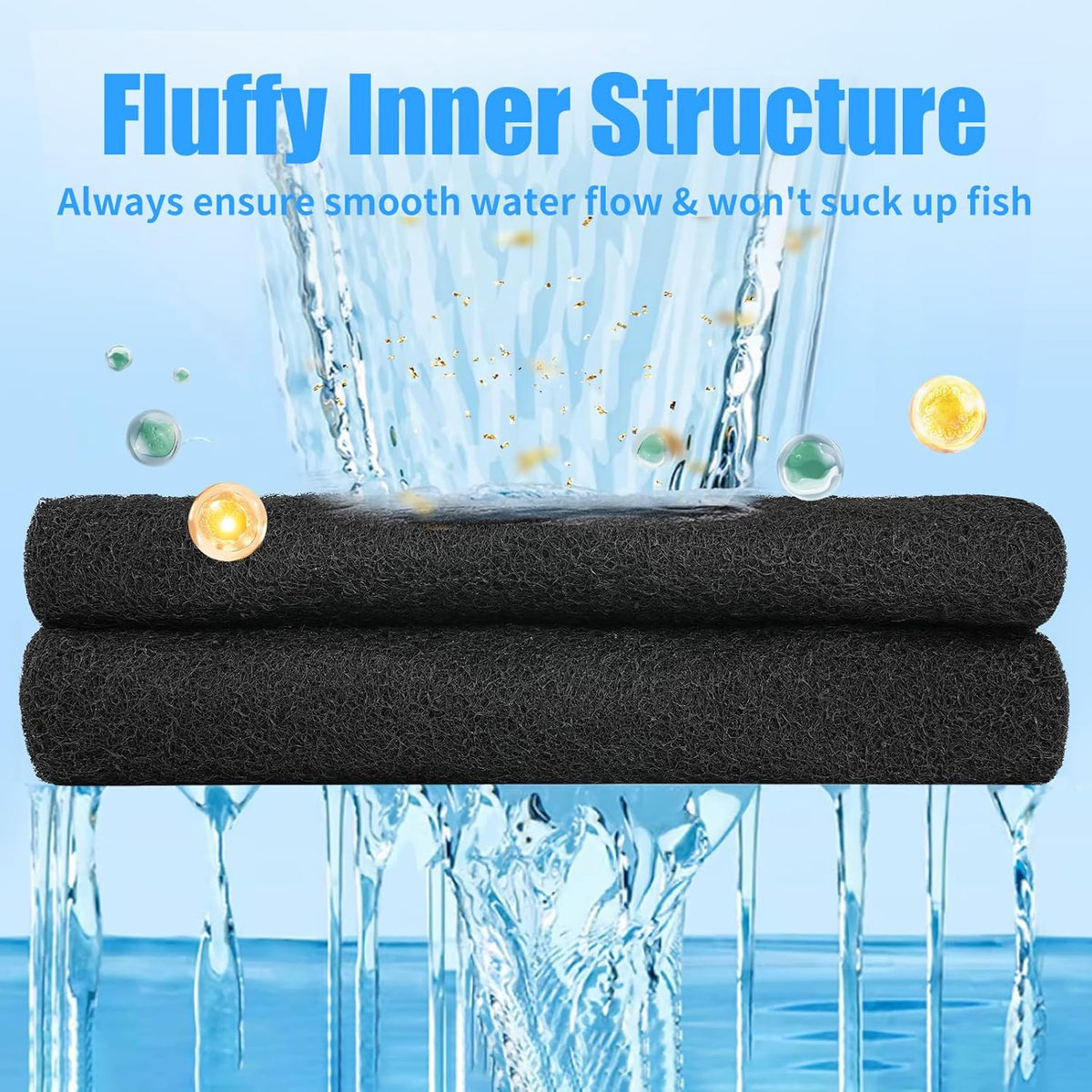 Aquarium Activated Carbon Filter Media Pad for Fish Tank Pond Canister Filter (10.5" x 18")