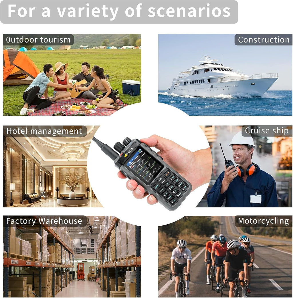 Y23UV-98 10W Ham Radio Long Range HF CB SSB Receiver Walkie Talkie Portable 2 Way Radio 1024 Channels with Cross-Band