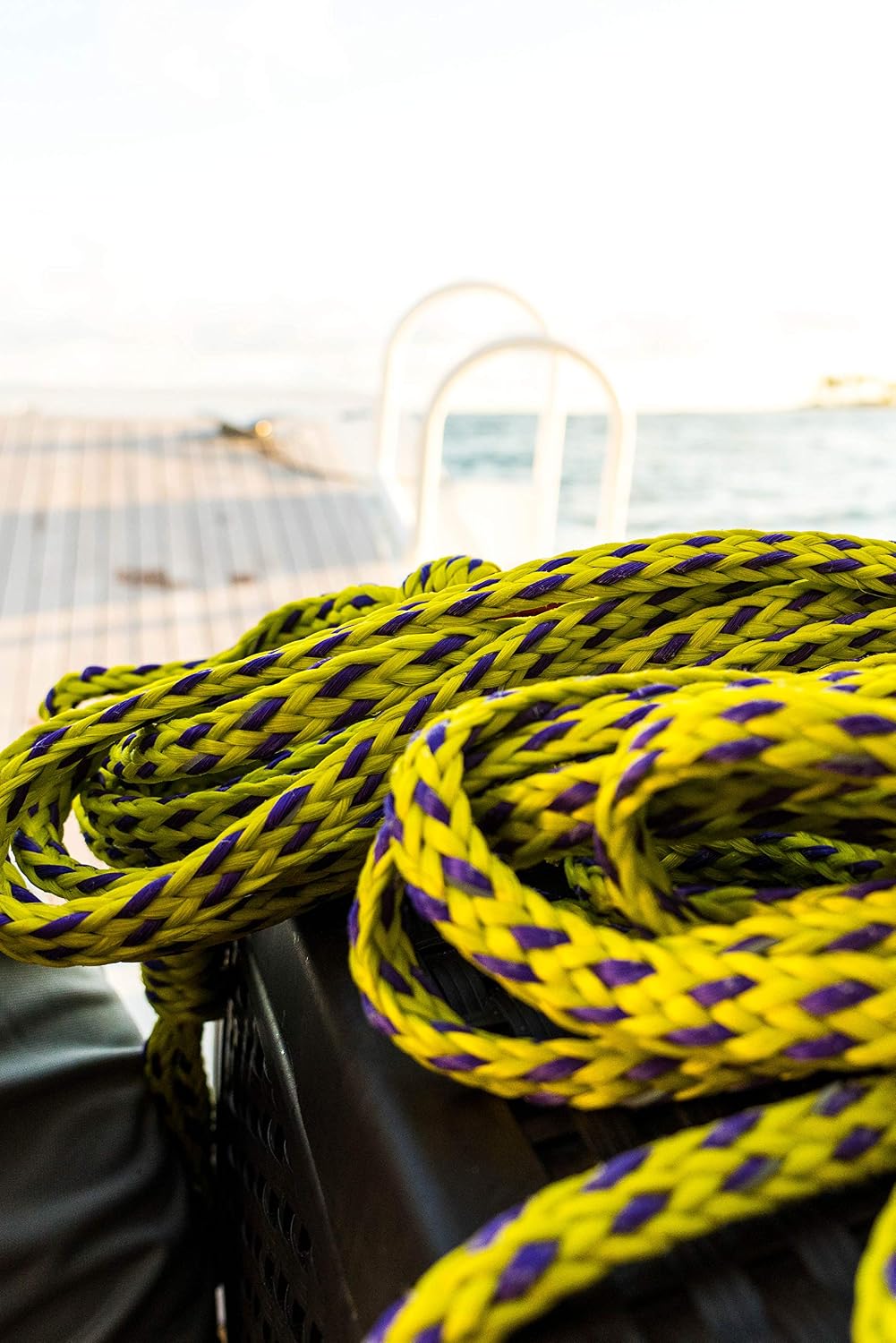 1-6 Person Tow Rope for Towable Tubes, Heavy Duty Boat Towline for Tubing, UV Resistant 16 Strand Polypropylene with