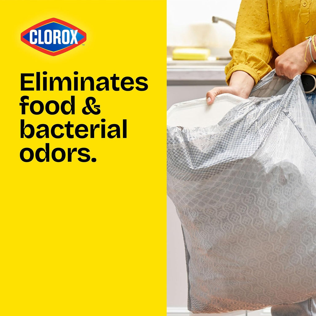 ForceFlex MaxStrength with Clorox Tall Kitchen Trash Bags, 13 Gal, 34 Ct (Package May Vary)