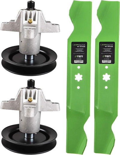 8TEN Spindle Medium-Lift Blade Kit for MTD 918-04197B 38 Inch Deck