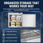 Commercial Refrigerator, 29 Inch, 6.7 Cu.Ft Undercounter