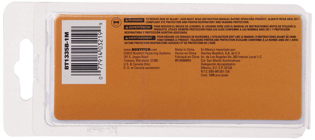 18 Gauge Brad Nails, 1-3/8-Inch, 1000 per Box (BT1335B-1M)