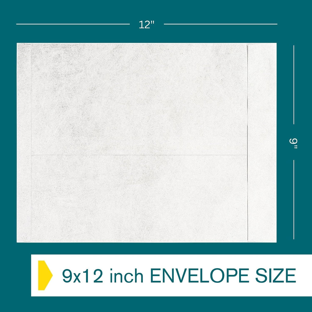 9x12 Tyvek Envelopes – Strong Lightweight Professional Shipping Mailer Tear Resistant DuPont Tyvek Construction &