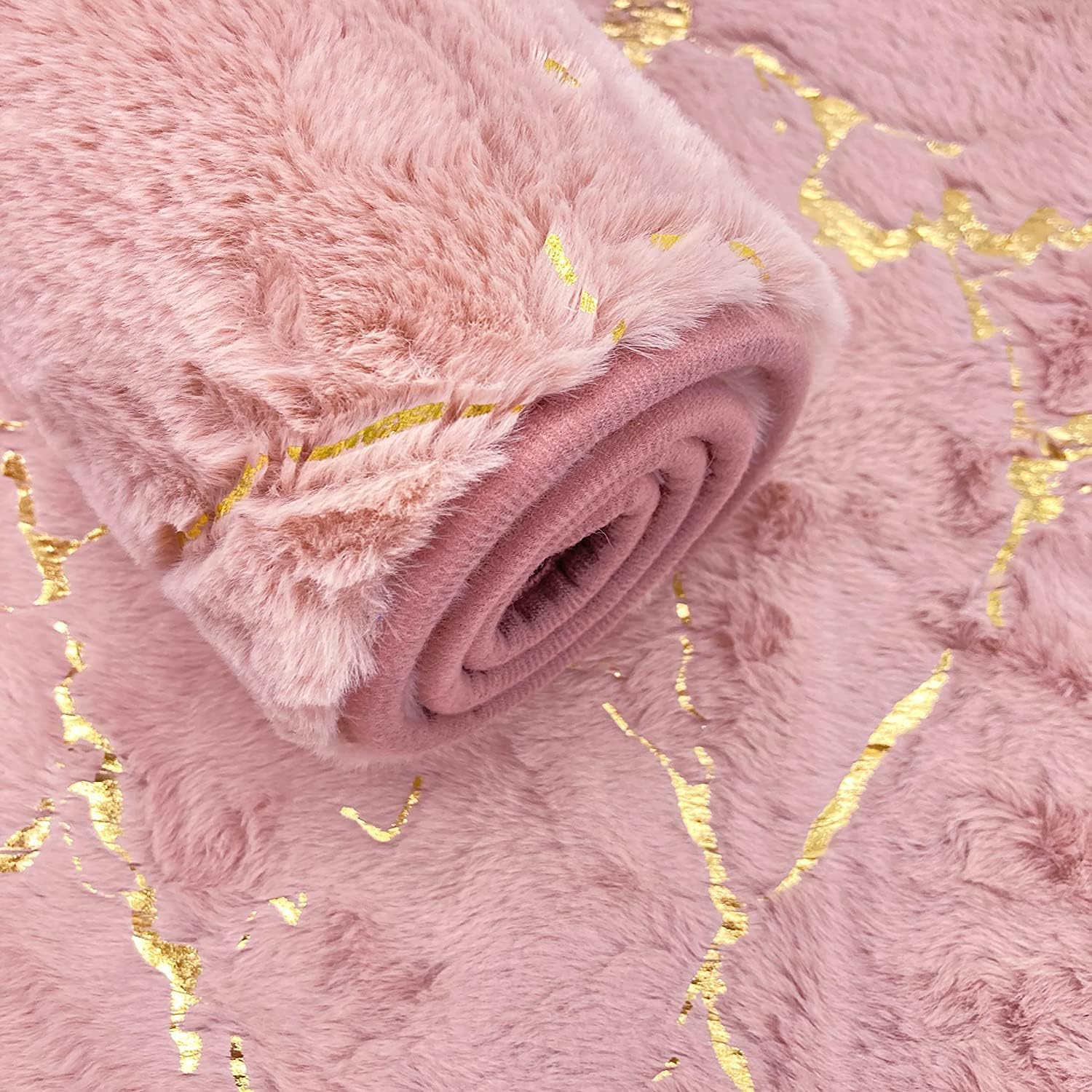 Set of 2 Marble Bathroom Rugs Nonslip Pink Bathroom Mats Ultra Soft Washable Bath Mats for Bathroom Floor Mats Carpet