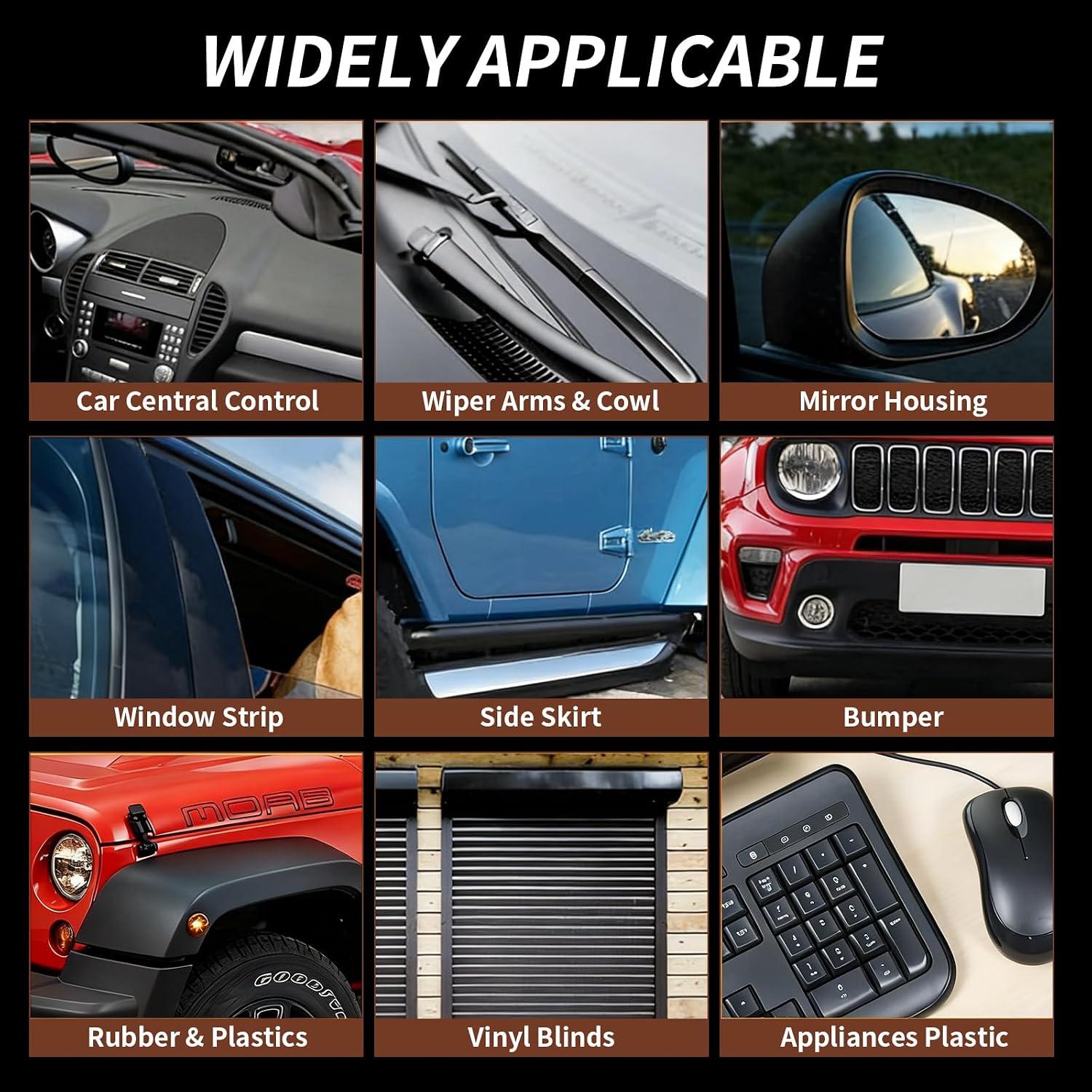 Car Plastic Restorer - Ceramic Crystal Coating Technology, Quickly Repair Fading Bumpers, Plastic and Rubber, Back to