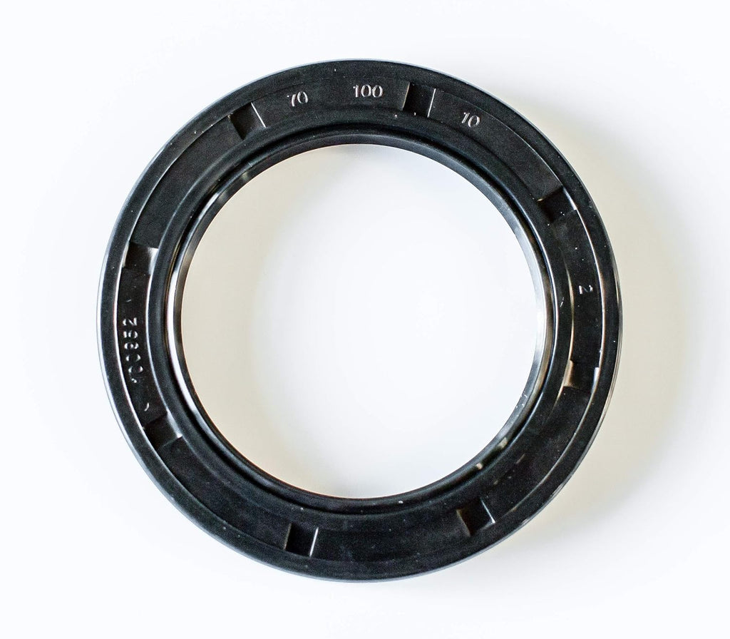 EAI Oil Seal 70mm X 100mm X 10mm TC Double Lip w/Spring. Metal Case w/Nitrile Rubber Coating
